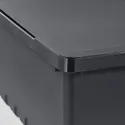 IKEA UPPSNOFSAD УППСНОФСАД, коробка для зберігання з кришкою, чорний, 35x25x14 см/9 л 993.931.07 фото thumb №2