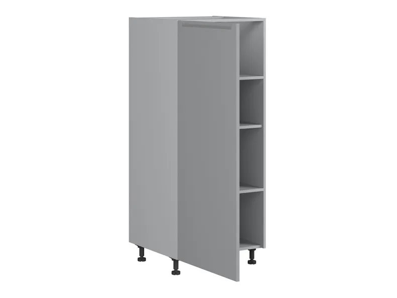 BRW Кухонный шкаф для встроенного холодильника Iris 60 см левый ferro, гренола серый/ферро FB_DL_60/143_L-SZG/FER фото №4