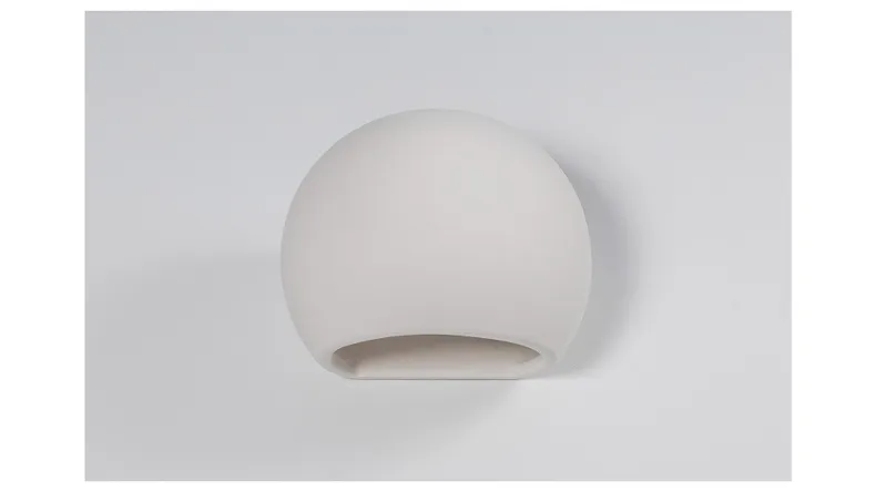 BRW Настінний світильник Globe керамічний білий 084539 фото №2
