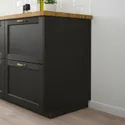 IKEA LERHYTTAN ЛЕРХЮТТАН, накладная панель, чёрный цвет, 62x240 см 303.560.89 фото thumb №3