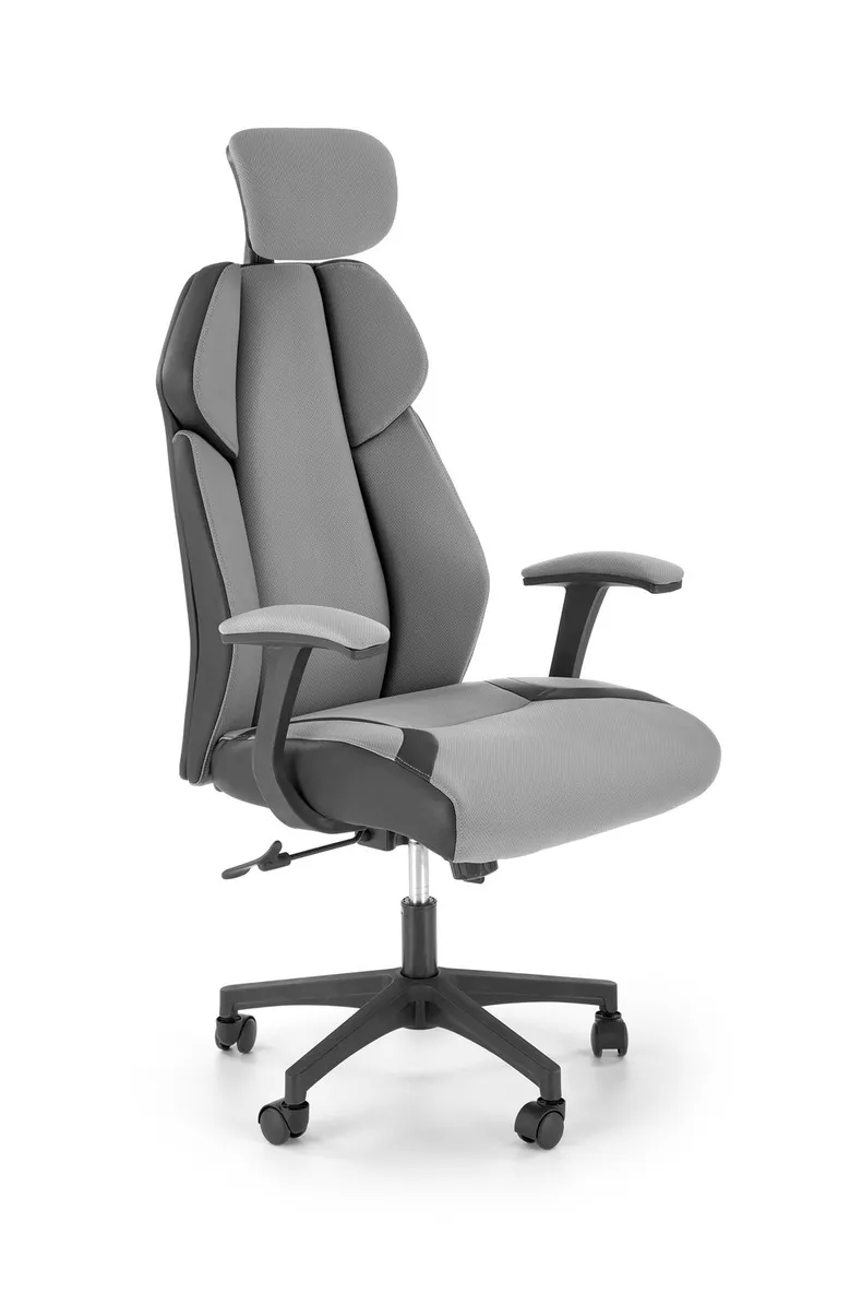 Крісло офісне, комп'ютерне HALMAR CHRONO, сірий/чорний фото №1