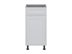 BRW Нижний кухонный шкаф Verdi 40 см левый с выдвижным ящиком светло-серый матовый, греноловый серый/светло-серый матовый FL_D1S_40/82_L/SMB-SZG/JSZM фото