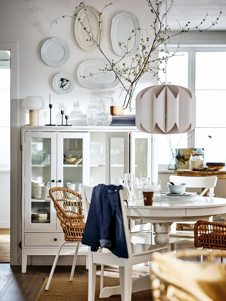 IKEA INGATORP ІНГАТОРП, розкладний стіл, білий, 110 / 155 см 402.170.69 фото №2