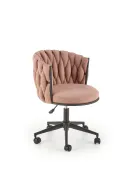 Крісло комп'ютерне офісне обертове HALMAR TALON рожевий, тканина фото thumb №1