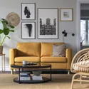 IKEA PÄRUP ПЕРУП, 2-місний диван, ВІССЛЕ жовто-коричневий 395.142.06 фото thumb №2
