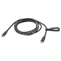 IKEA RUNDHULT РУНДХУЛЬТ, кабель USB-C–USB-C, темно-сірий, 1,5 м/100 Вт 005.811.07 фото thumb №1