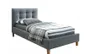 Ліжко односпальне SIGNAL TEXAS, тканина - сірий, 120X200 фото