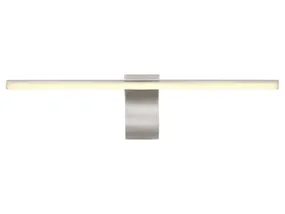 BRW Світлодіодний металевий настінний світильник для ванної кімнати Pepe сріблястий 091433 фото