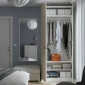 IKEA PAX ПАКС / FLISBERGET ФЛІСБЕРГЕТ, гардероб, білий / світло-бежевий, 100x60x236 см 395.006.57 фото thumb №2