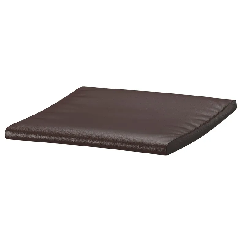 IKEA POÄNG ПОЭНГ, подушка-сиденье на табурет для ног, Глосе темно-коричневый 300.945.92 фото №1