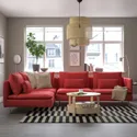 IKEA SÖDERHAMN СЕДЕРХАМН, кутовий диван, 4-місний, з відкритим кінцем / Tonerud червоний 295.144.19 фото thumb №2