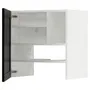 IKEA METOD МЕТОД, навесной шкаф д / вытяжки / полка / дверь, белый / Лерхиттан с черными пятнами, 60x60 см 495.053.29 фото