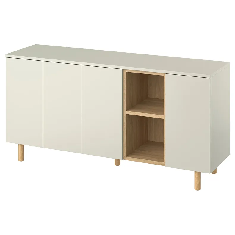 IKEA LEDAMOT, шкаф, Светло-серый беж, 150x42x75 см 405.447.40 фото №1