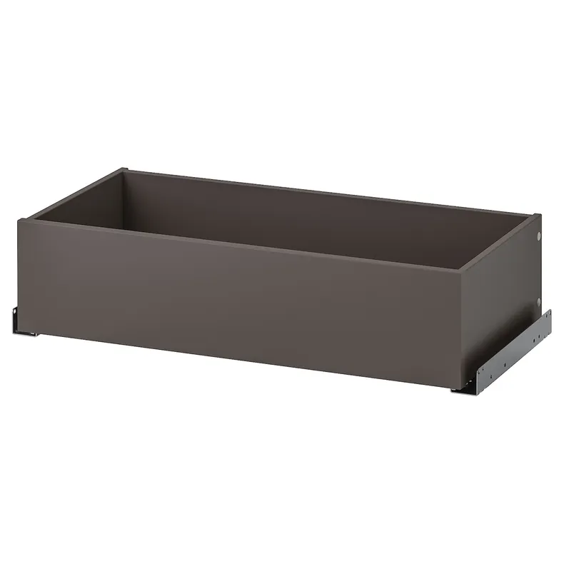 IKEA KOMPLEMENT КОМПЛИМЕНТ, ящик, тёмно-серый, 75x35 см 405.095.05 фото №1