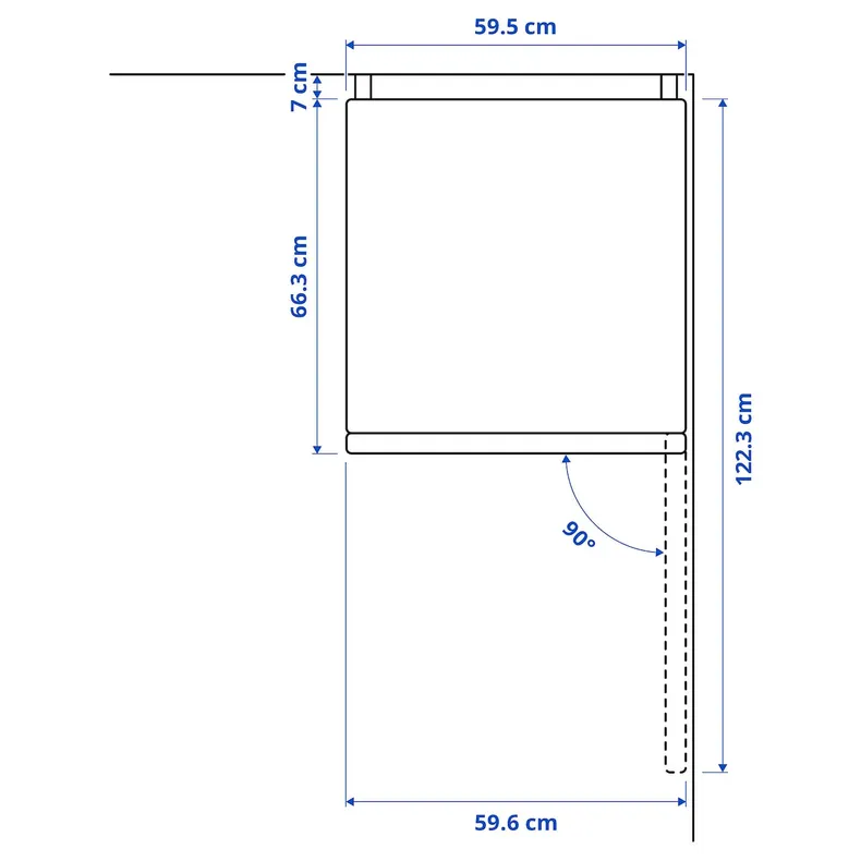 IKEA MÖLNÅS МЁЛНОС, холодильник/ морозильник, IKEA 700 отдельно стоящий/стальной, 249/106 l 705.608.42 фото №8