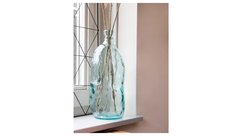 BRW скляна ваза ручної роботи синя 093176 фото №3