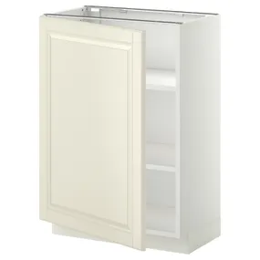 IKEA METOD МЕТОД, напольный шкаф с полками, белый / бодбинские сливки, 60x37 см 594.549.80 фото