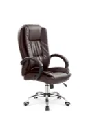 Крісло комп'ютерне офісне обертове HALMAR RELAX коричневий, екошкіра фото thumb №1