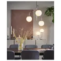 IKEA SIMRISHAMN СИМРИСХАМН, подвесной светильник, 3-рожк, хром / опаловое белое стекло, 55 см 804.078.35 фото thumb №3