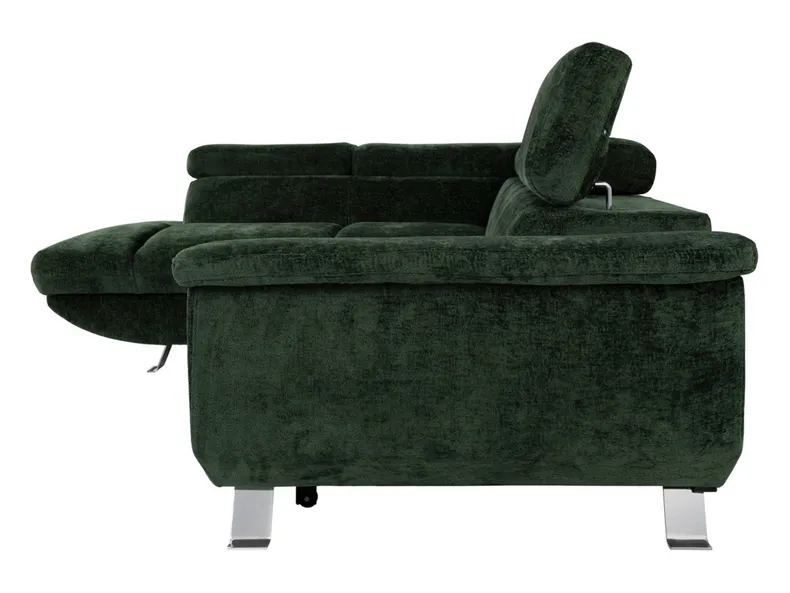 BRW Левосторонний угловой диван Rockford со спальной функцией и ящиком для хранения синель зеленый, Симфония 11 NA-ROCKFORD-BL_2F-GB_BBEFB1 фото №7