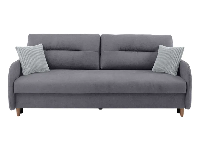 BRW Тримісний диван-ліжко Verto з велюровим ящиком сірий, Elma 13 Grey/Asti 23 Grey SO3-VERTO-LX_3DL-G3_BA3BB1 фото №1