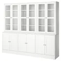 IKEA HAVSTA ХАВСТА, комбинация для хранения с сткл двр, белый, 243x47x212 см 395.349.02 фото thumb №1