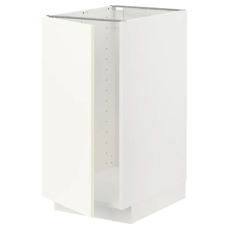 IKEA METOD МЕТОД, підлог шафа д / мийки / сортуван сміття, білий / ВАЛЛЬСТЕНА білий, 40x60 см 595.071.44 фото №1
