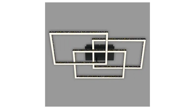 BRW Frame LED 3-точечный металлический потолочный светильник черный 085507 фото №3