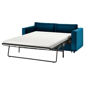 IKEA VIMLE ВІМЛЕ, 2-місний диван-ліжко, Джупард темно-зелено-синій 195.372.56 фото