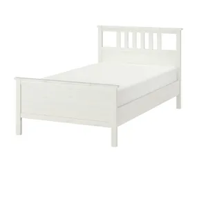 IKEA HEMNES ХЕМНЭС, каркас кровати, белая морилка / Лурой, 120x200 см 290.095.47 фото