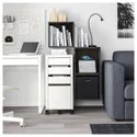 IKEA EKET ЭКЕТ, комбинация настенных шкафов, тёмно-серый, 105x35x70 см 692.863.40 фото thumb №5