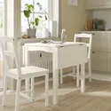 IKEA HAUGA ХАУГА, стіл відкидний, білий, 55/82/109x74 см 205.860.00 фото thumb №3