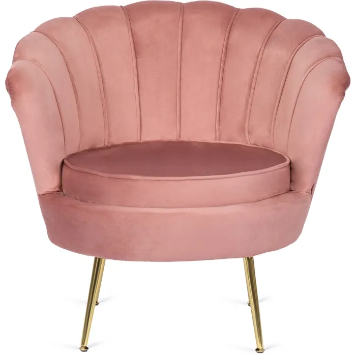 Кресло мягкое бархатное MEBEL ELITE ANGEL Velvet, розовый фото №5