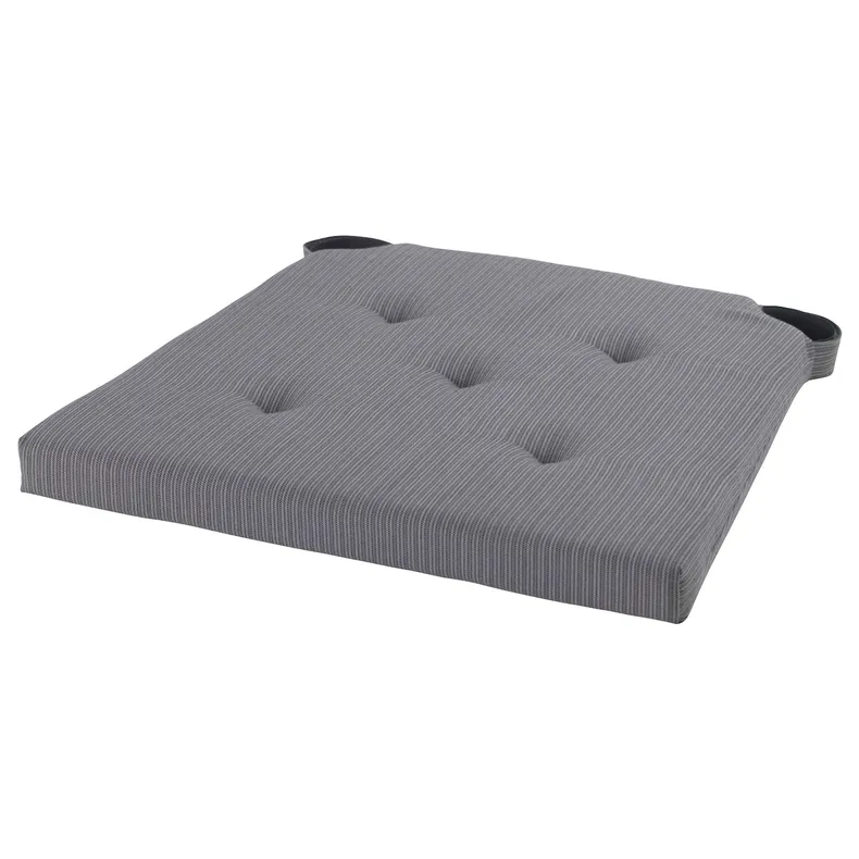 IKEA JUSTINA ЮСТІНА, подушка для стільця, сірий, 42/35x40x4 см 601.750.06 фото №1