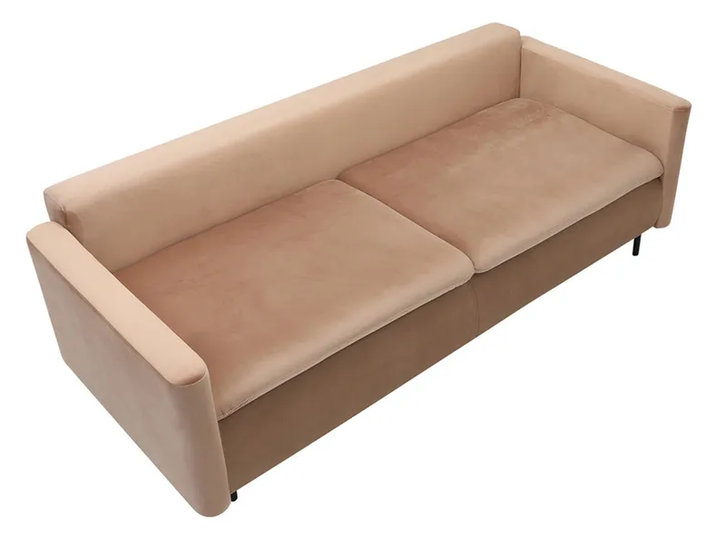 BRW Трехместный диван-кровать BRW SOPHIA с ящиком для хранения велюр бежевый SO3-SOPHIA-LX_3DL-G1_B854BD фото №8