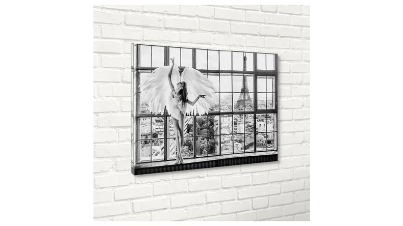 BRW картина на полотні Вікно Париж 70х100 см 093126 фото №4