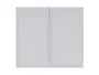 BRW Кухонный верхний шкаф Verdi 80 см со сливом двухдверный светло-серый матовый, греноловый серый/светло-серый матовый FL_GC_80/72_L/P-SZG/JSZM фото
