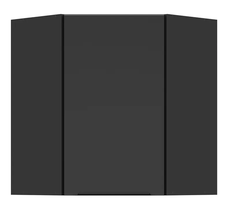 BRW Підошва L6 60 см кутова ліва кухонна шафа чорна матова, чорний/чорний матовий FM_GNWU_60/72_L-CA/CAM фото №1