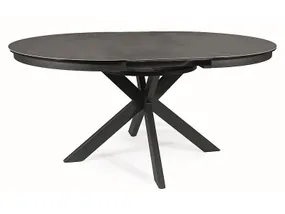 Керамический Стол SIGNAL PORTO, темно-серый / матовый черный, 120x120 фото