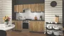 Кухонный гарнитур HALMAR DARIA 240 см : корпус : антрацит, фасады : дуб крафт фото