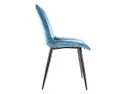 Кухонный стул SIGNAL KIM Velvet, Bluvel 86 - темно-синий фото thumb №14