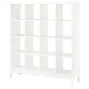 IKEA KALLAX КАЛЛАКС, стеллаж с основанием, белый / белый, 147x164 см 094.427.20 фото thumb №1