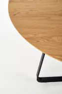 Кухонний стіл HALMAR LOOPER 2 120x120 см, стільниця - дуб золотий, ніжки - чорні фото thumb №15