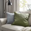 IKEA LAGERPOPPEL ЛАГЕРПОППЕЛ, чохол на подушку, сіро-зелений, 50x50 см 105.618.11 фото thumb №2
