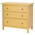 IKEA HEMNES ХЕМНЕС, комод із 3 шухлядами, жовта пляма, 108x96 см 605.857.96 фото thumb №1