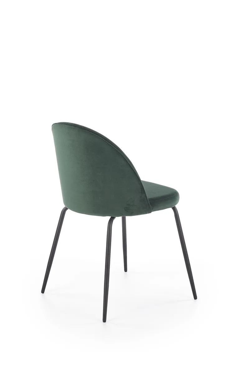 Кухонный стул бархатный HALMAR K314 Velvet, темно-зеленый фото №5