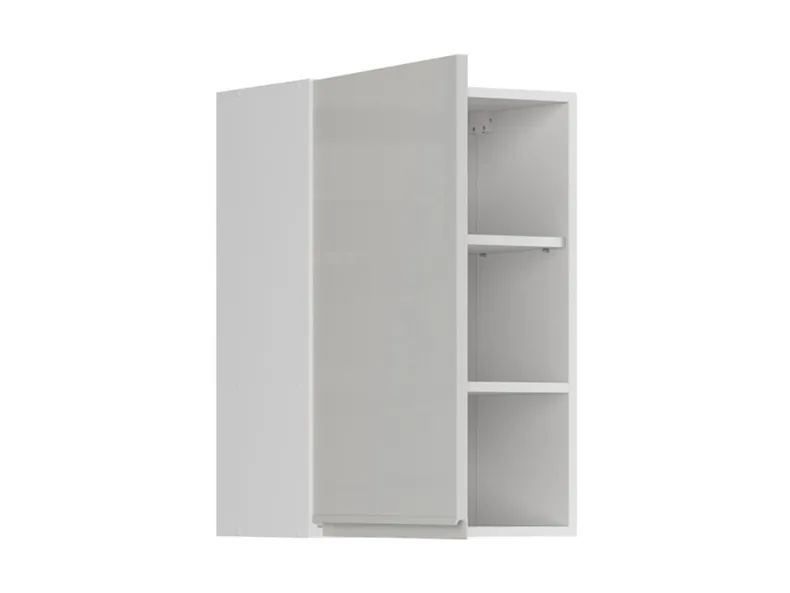 BRW Верхний кухонный шкаф 50 см слева светло-серый глянец, альпийский белый/светло-серый глянец FH_G_50/72_L-BAL/XRAL7047 фото №3