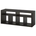 IKEA KALLAX КАЛЛАКС / LACK ЛАКК, шкаф для ТВ, комбинация, черно-коричневый, 224x39x147 см 895.521.73 фото thumb №2