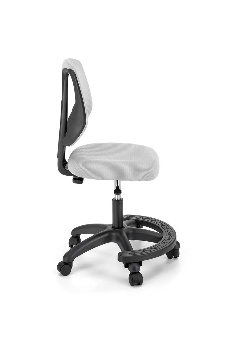 Крісло комп'ютерне офісне обертове HALMAR NANI, сірий фото №3