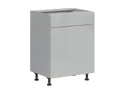 BRW Top Line кухонный базовый шкаф 60 см правый с ящиком серый глянцевый, серый гранола/серый глянец TV_D1S_60/82_P/SMB-SZG/SP фото thumb №2